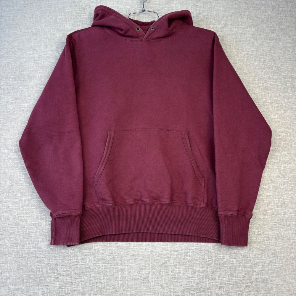 Aime Leon Dore Mens French Terry Hoodie Burgundy Maroon Medium